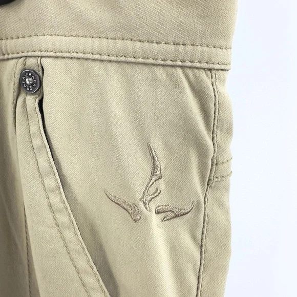 Prana Fleece Lined Pants Mens XL Hiking Outdoor Utility Cargo Warm Gorp Rugged - Picture 3 of 10